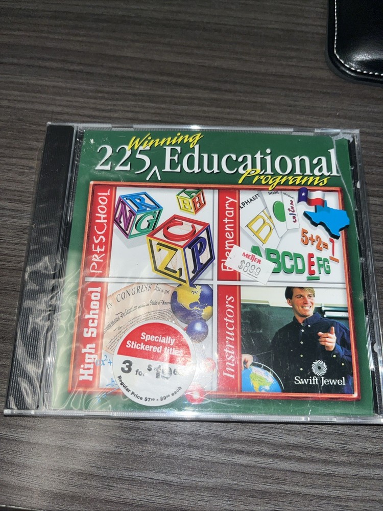 225 Winning Educational Programs PC CD