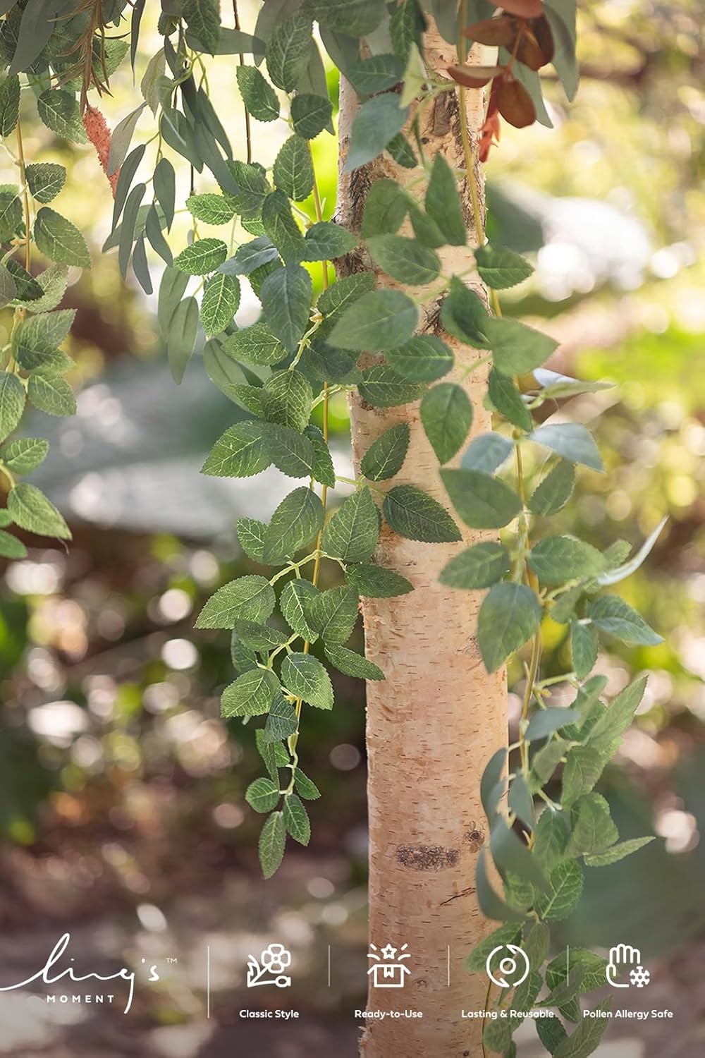 6.5FT Backdrop Floral Garland Spring Artificial Wedding Arch Flowers Pink Decor