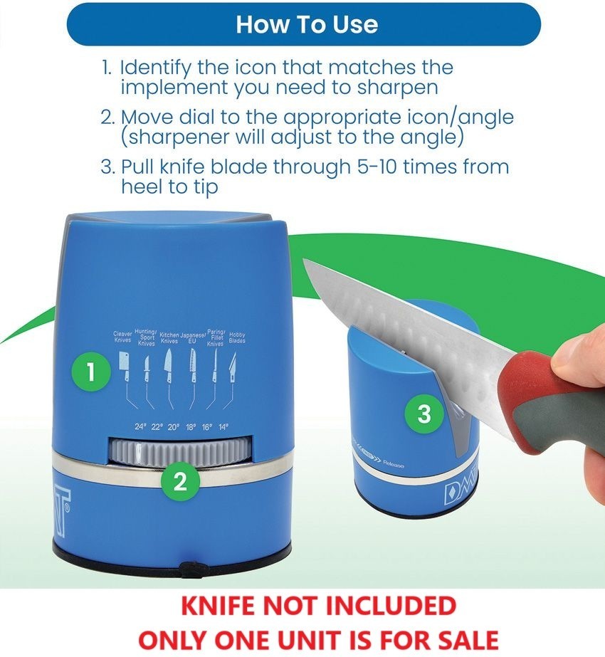 DMT EdgeSharp SharpAdjust Knife Sharpening Six Angles Twist To Lock/Release