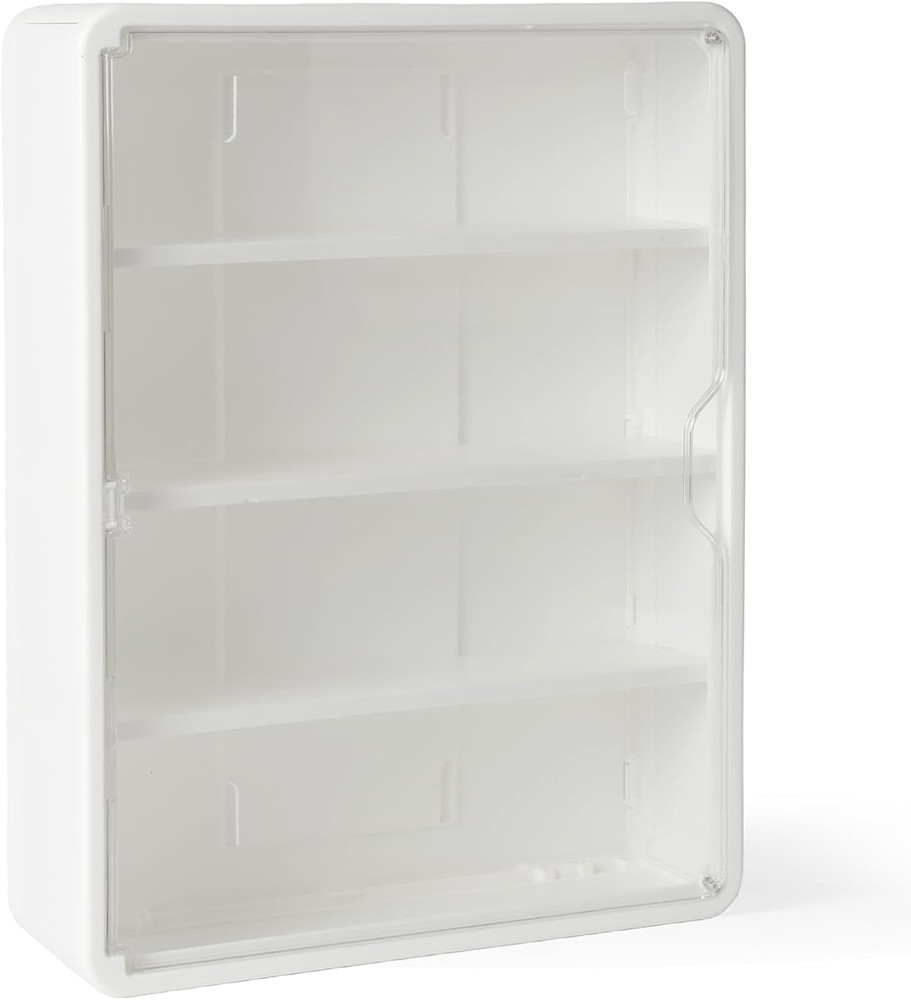 4-Tiers Clear Display Case for Figures, Wall-Mounted Display Box