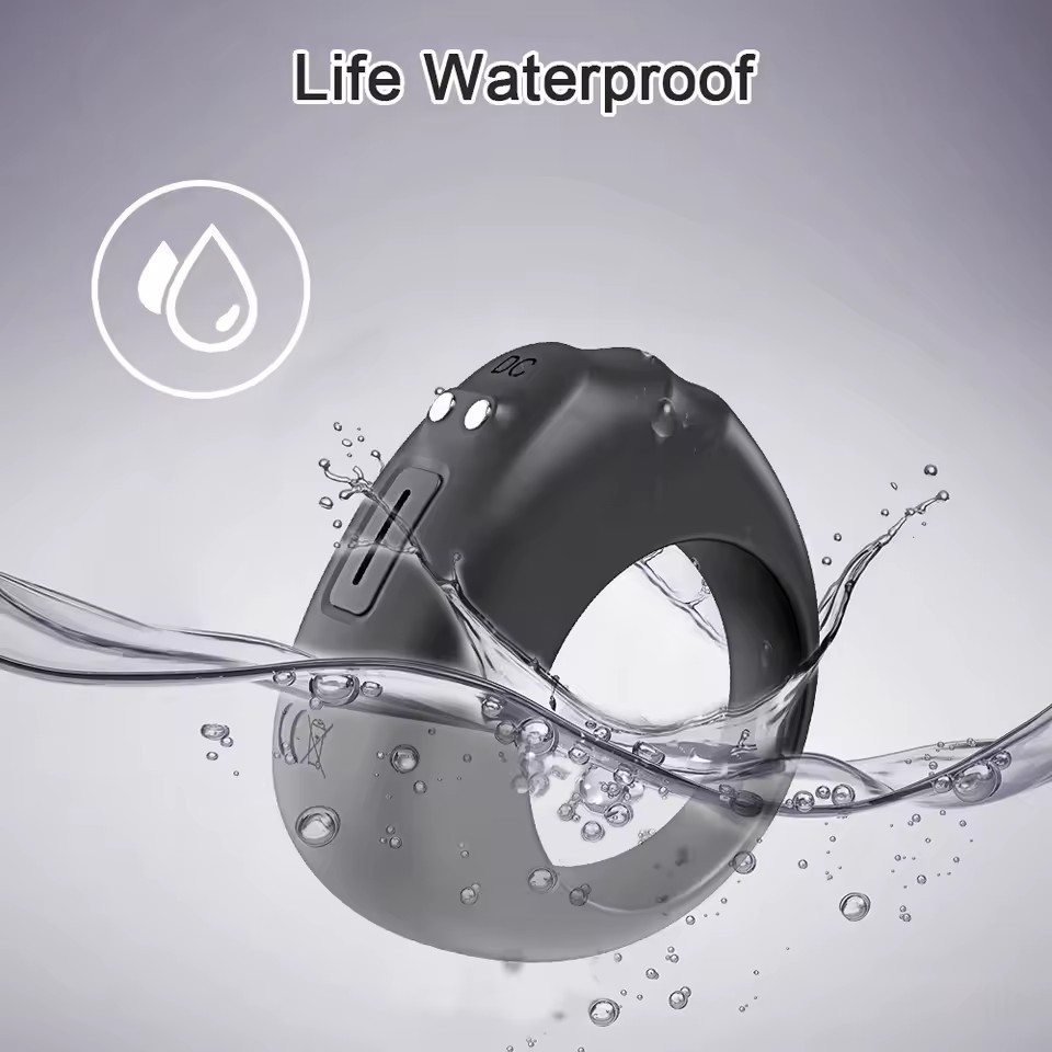 Male Wearable Thrust Performance Counter Tracker Silicone Smart Ring