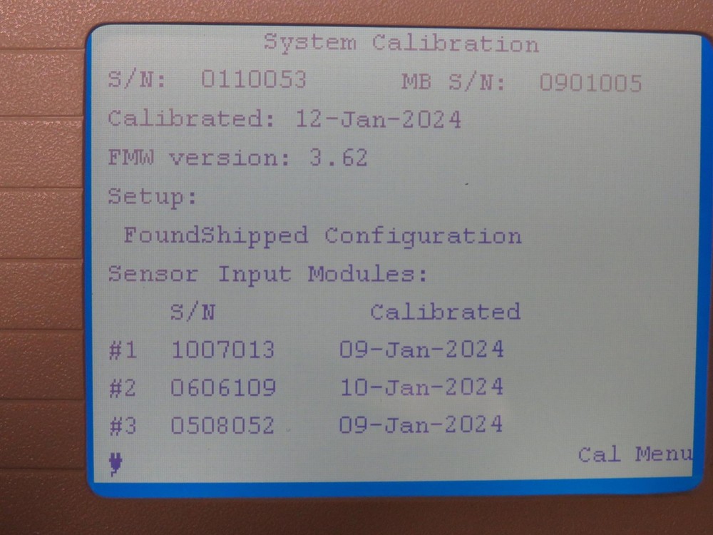 GE KAYE VALIDATOR X2000 U w/ 3 SIM - SENSOR INPUT MODULES 3.62 Firmware 2024 CAL