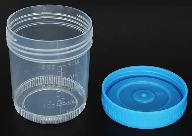 Urine Cup 90ml Leak Proof with Sterile Sealed Secure