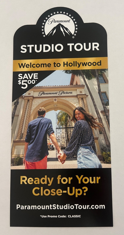 Paramount Studio Tour Pamphlet