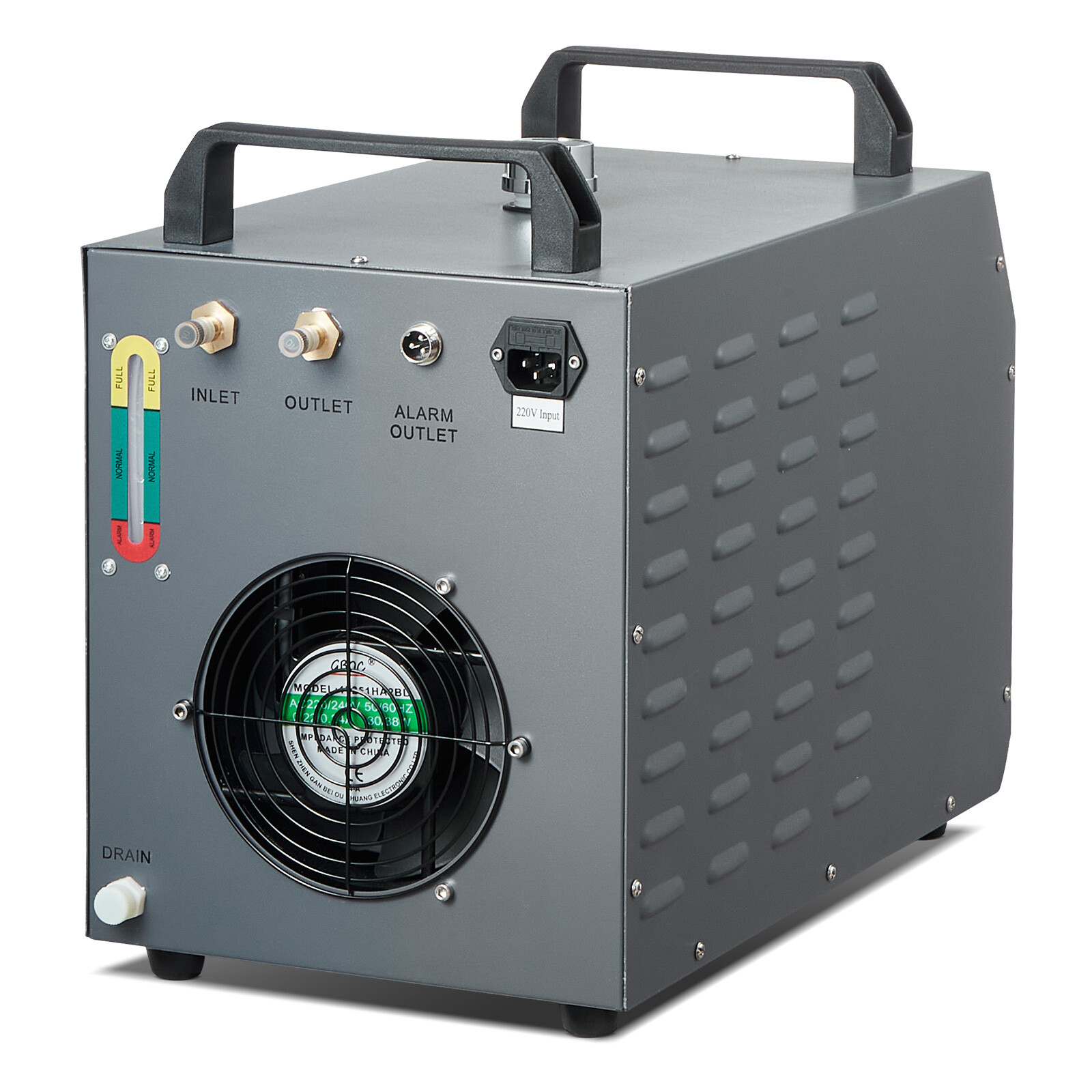 VEVOR Air-cooled Industrial Water Chiller CW-3000 12 L 12 L/min for Laser Tube