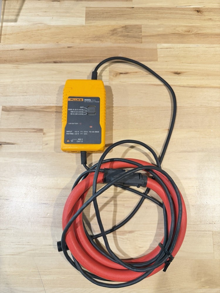 FLUKE i6000S FLEX AC CURRENT PROBE (TESTED) SHIPS FAST