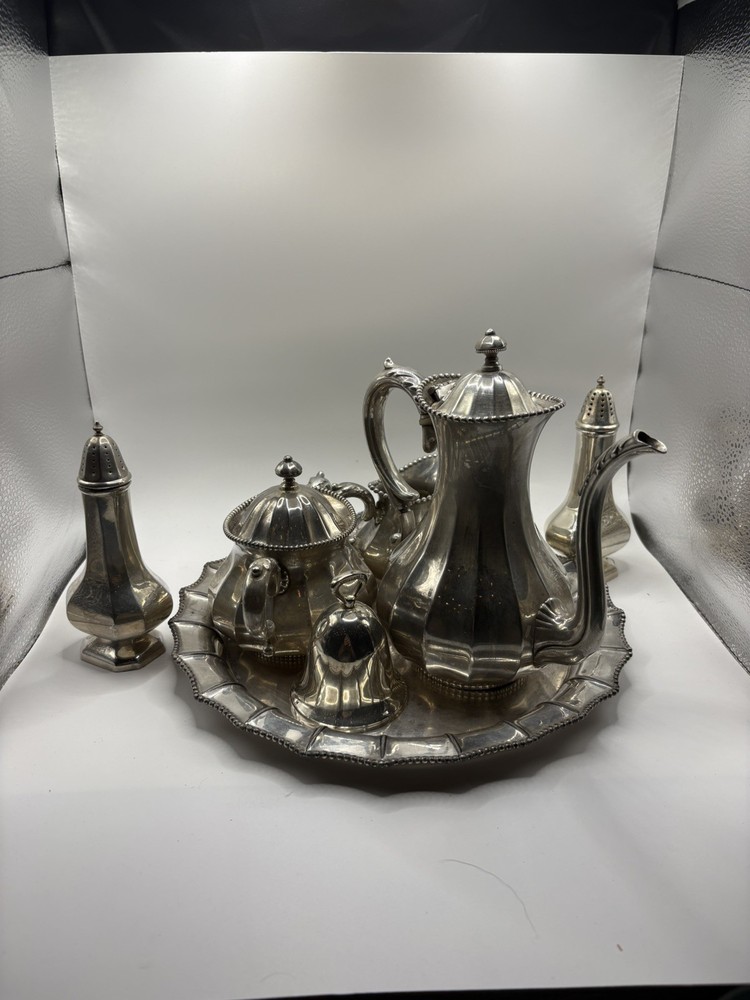 Antique Meriden B. Company Silverplate Tea Set- 339