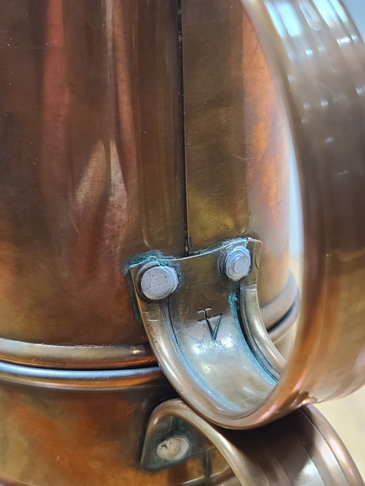 Vintage Copper Neapolitan Flip Coffee Maker