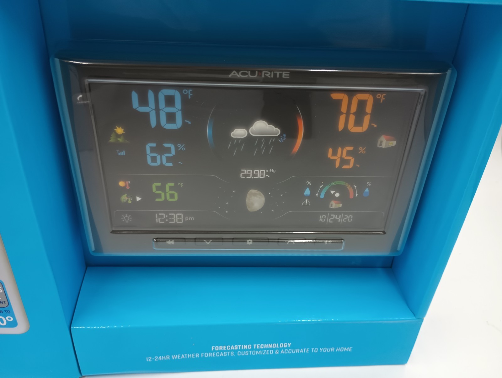 ACCURITE WEATHER STATION FORECASTER WIRELESS DIGITAL COLOR DISPLAY MY BACKYARD