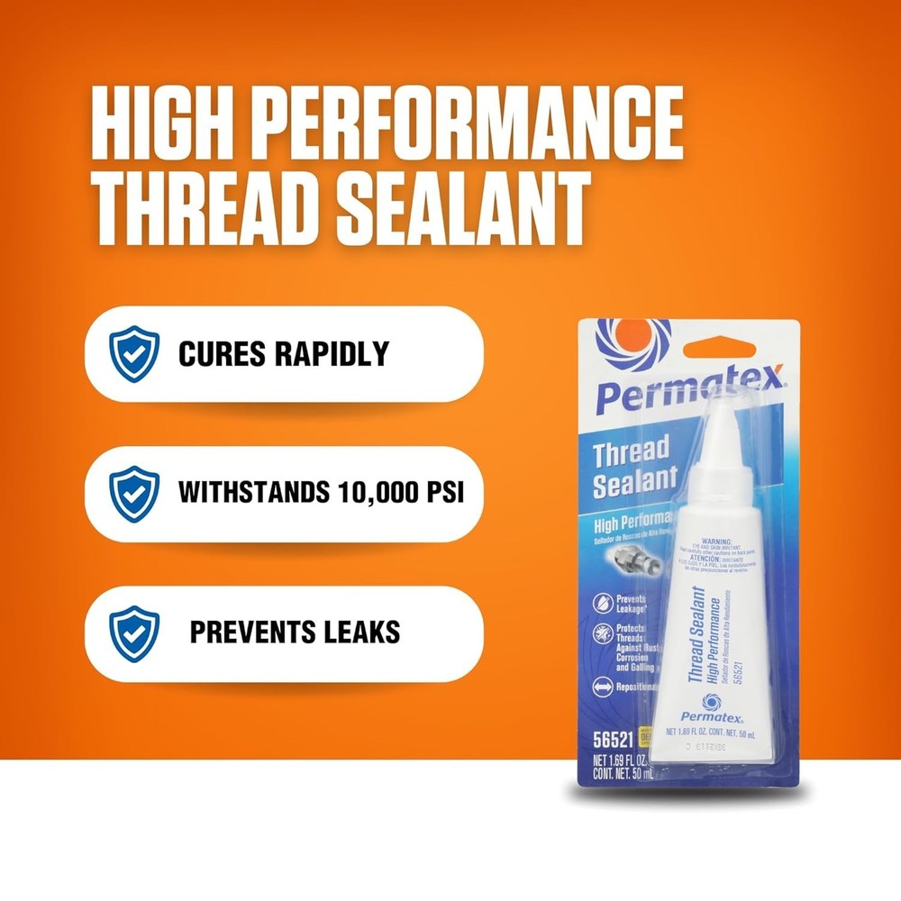 High Performance Thread Sealant, 50 ml, White