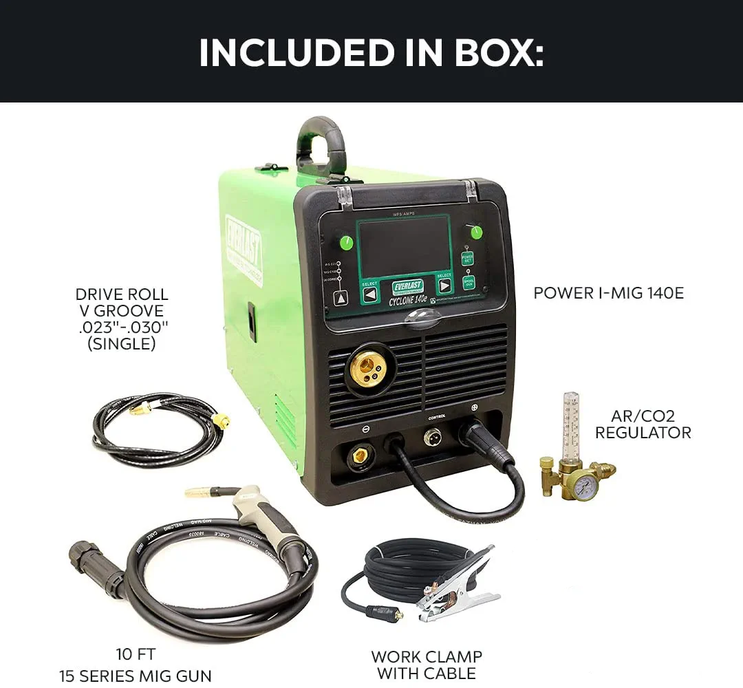 NEW Everlast Cyclone 140E MIG Welder 110v can do Flux Core 140Amp portable