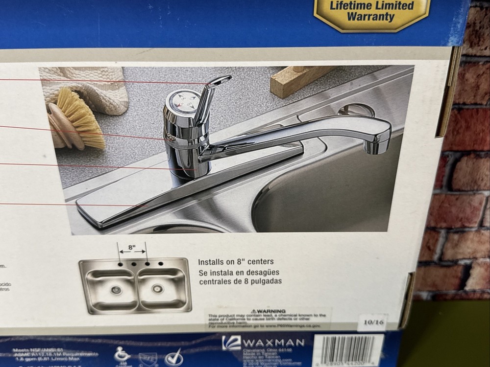 Aqualife Single Handle Washerless Kitchen Faucet Chrome 0442000CA