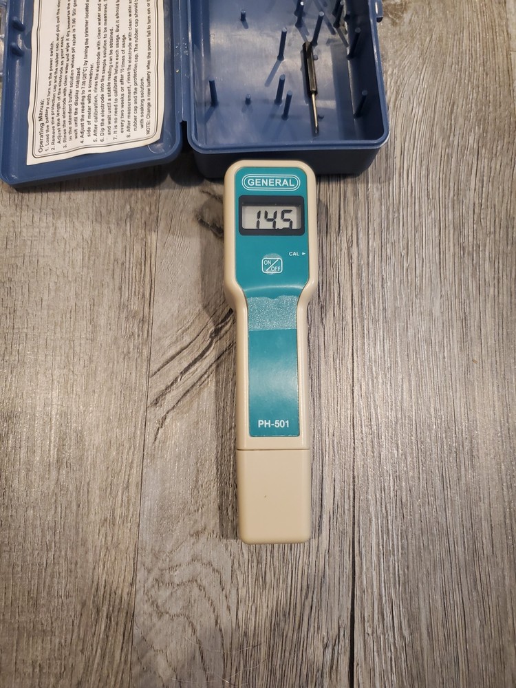 General Tools PH-501 Handheld Digital Pocket pH Meter UNIT ONLY NO SOLUTIONS