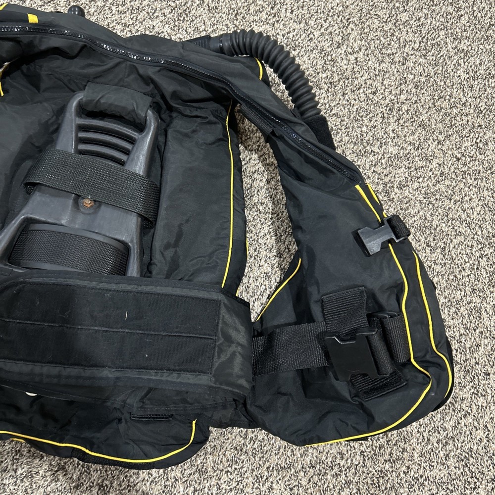 Techni Pro Scuba Diving Yellow Vest Size LARGE