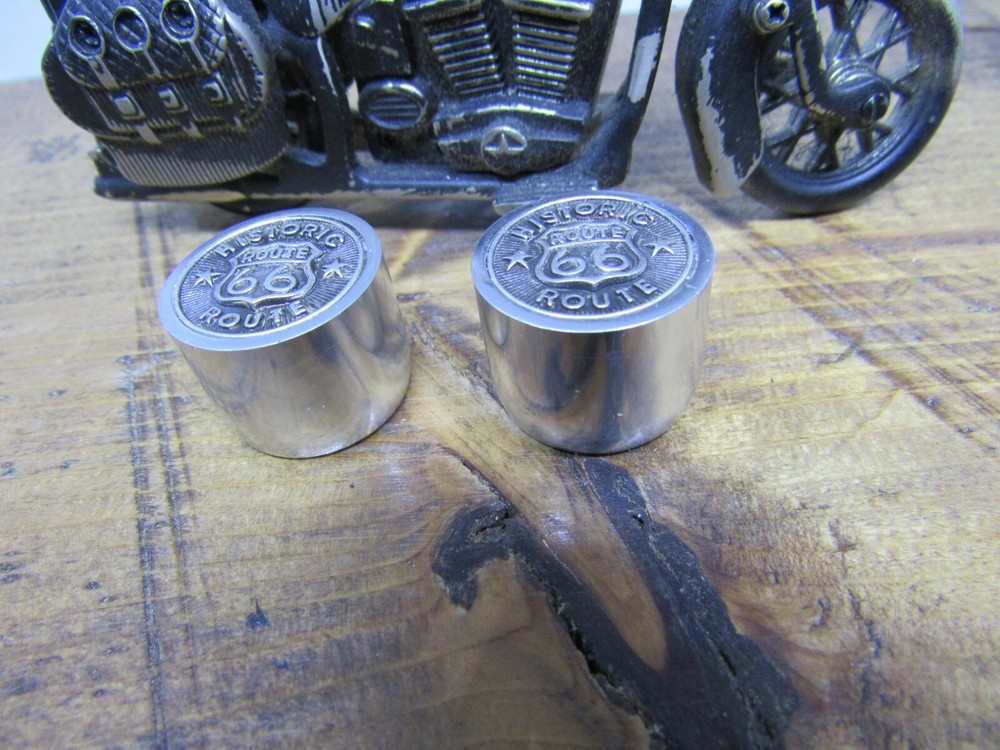 Route 66 Volume/tone guitar control knobs aluminum sides.