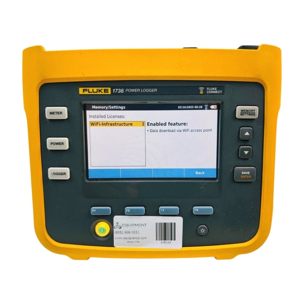 Fluke 1738 Three Phase Power Quality Logger Analyzer