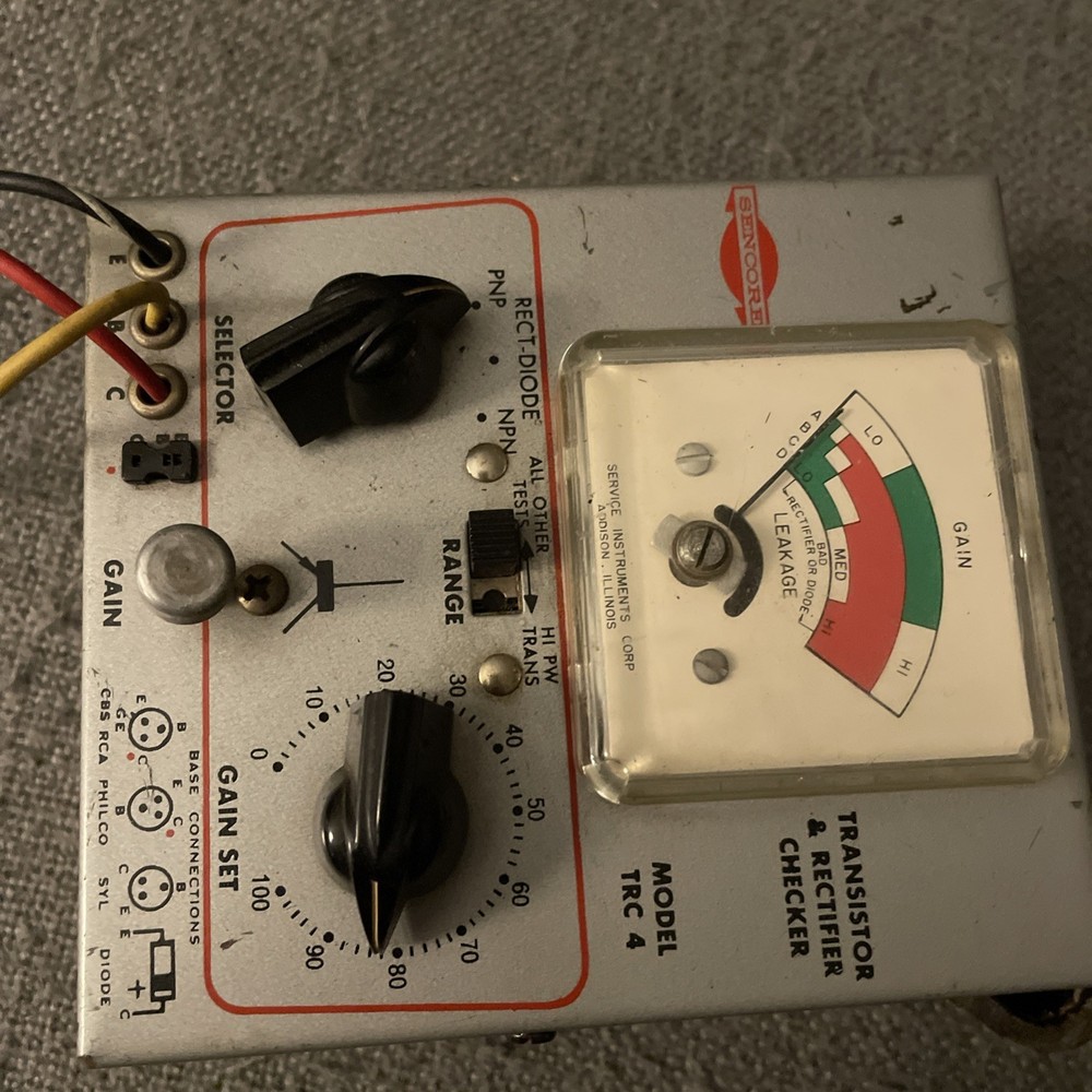 Sencore Model # TRC-4 Transistor + Rectifier Checker sold as-is