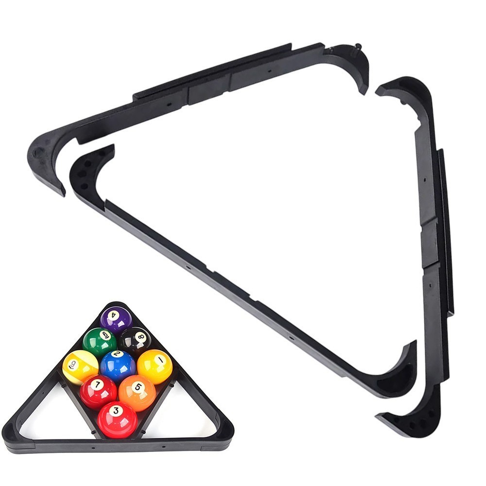 Multi Purpose Billiard Rack for Triangle and Diamond Formats Black Color