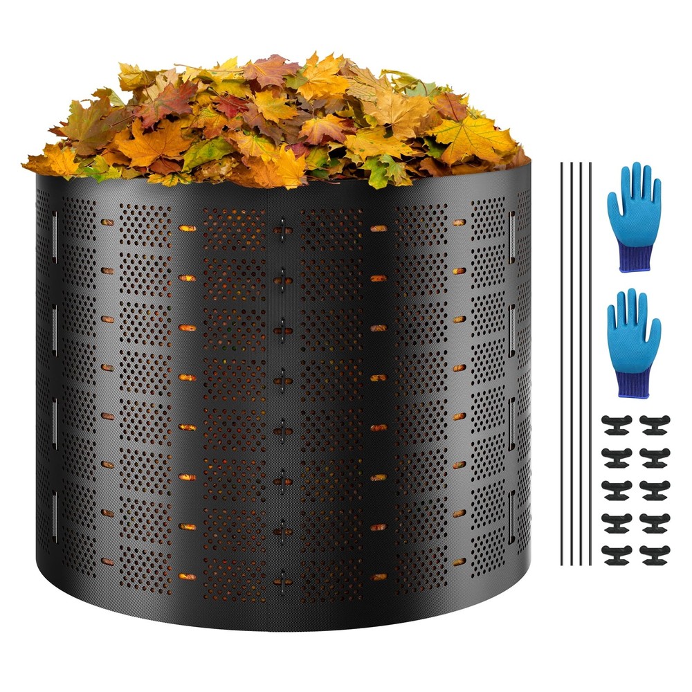 KFFKFF Composting Container 220 Gallon, Outdoor Adjustable Compost Maker