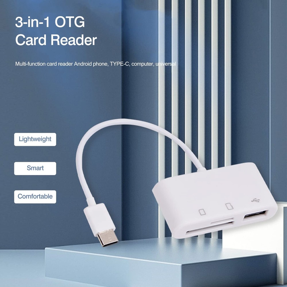 [2 Pack] SD Card Reader for Android, Micro SD Card to USB Adapter USB C SD Card
