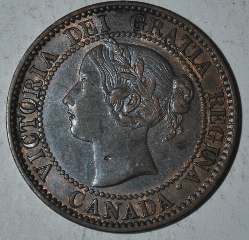 1859 Canada 1 Cent W9/8 {{{Y499
