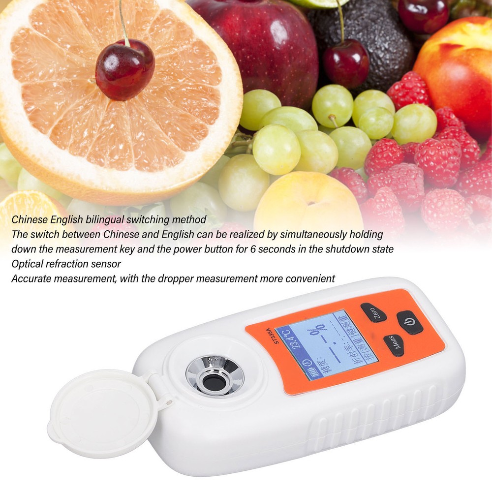LCD Digital Refractometer Digital Sweetness Meter Tester