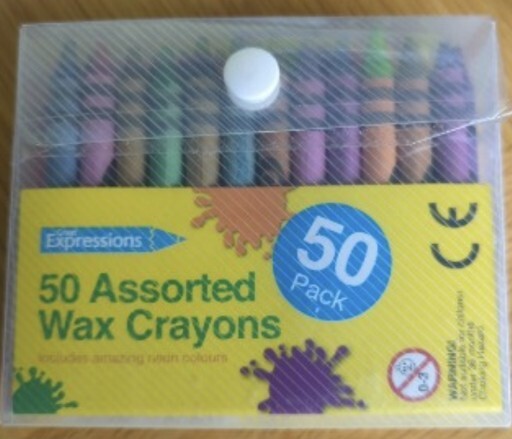 Great Expressions 50 Assorted Wax Crayons