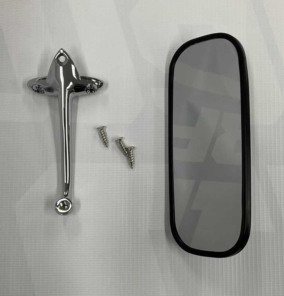 Interior Rear View Mirror Head & Arm Bracket Set for 1955-1959 Chevy Gmc Pickup