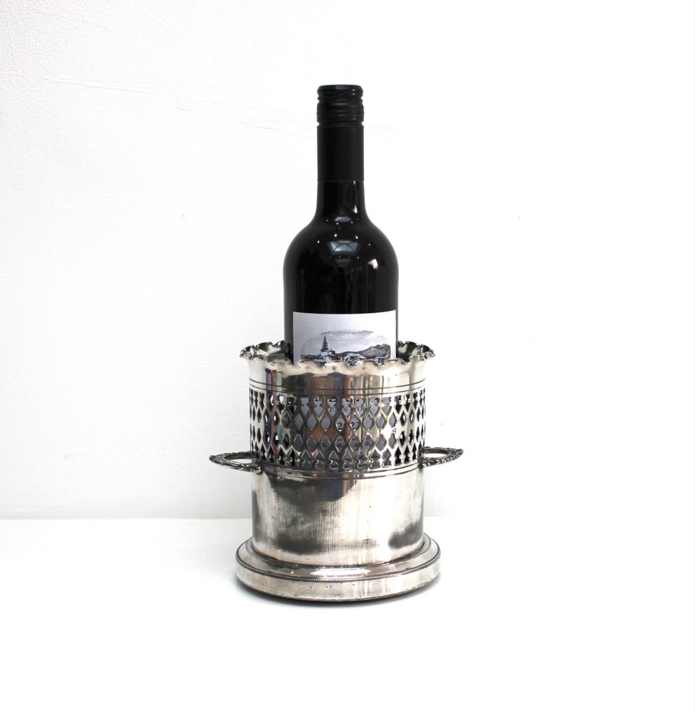 Walker & Hall Silver Plated Bottle Sleeve, Coaster
