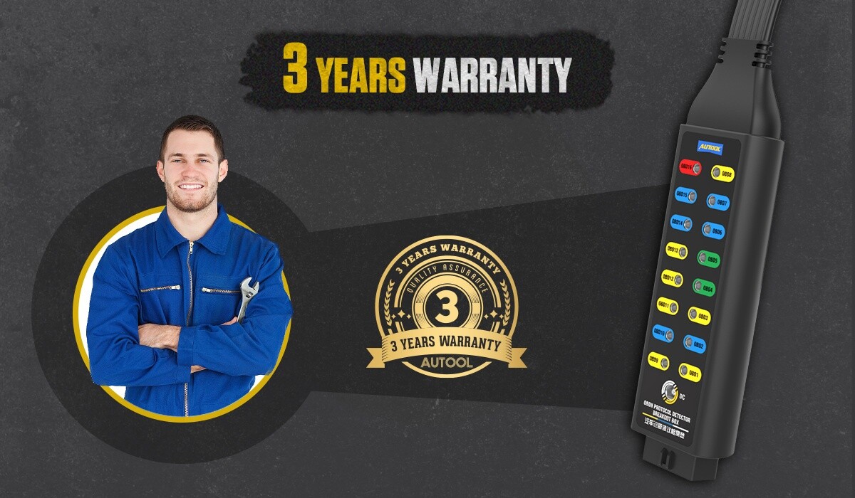 OBD2 Breakout Box OBDII Protocol Detector CAN Test Box Car Break Out Tester