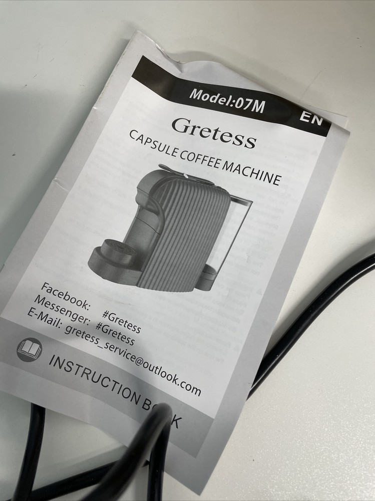 Gretess Espresso Machine, Coffee Machine Programmable Buttons for Espresso RETUR