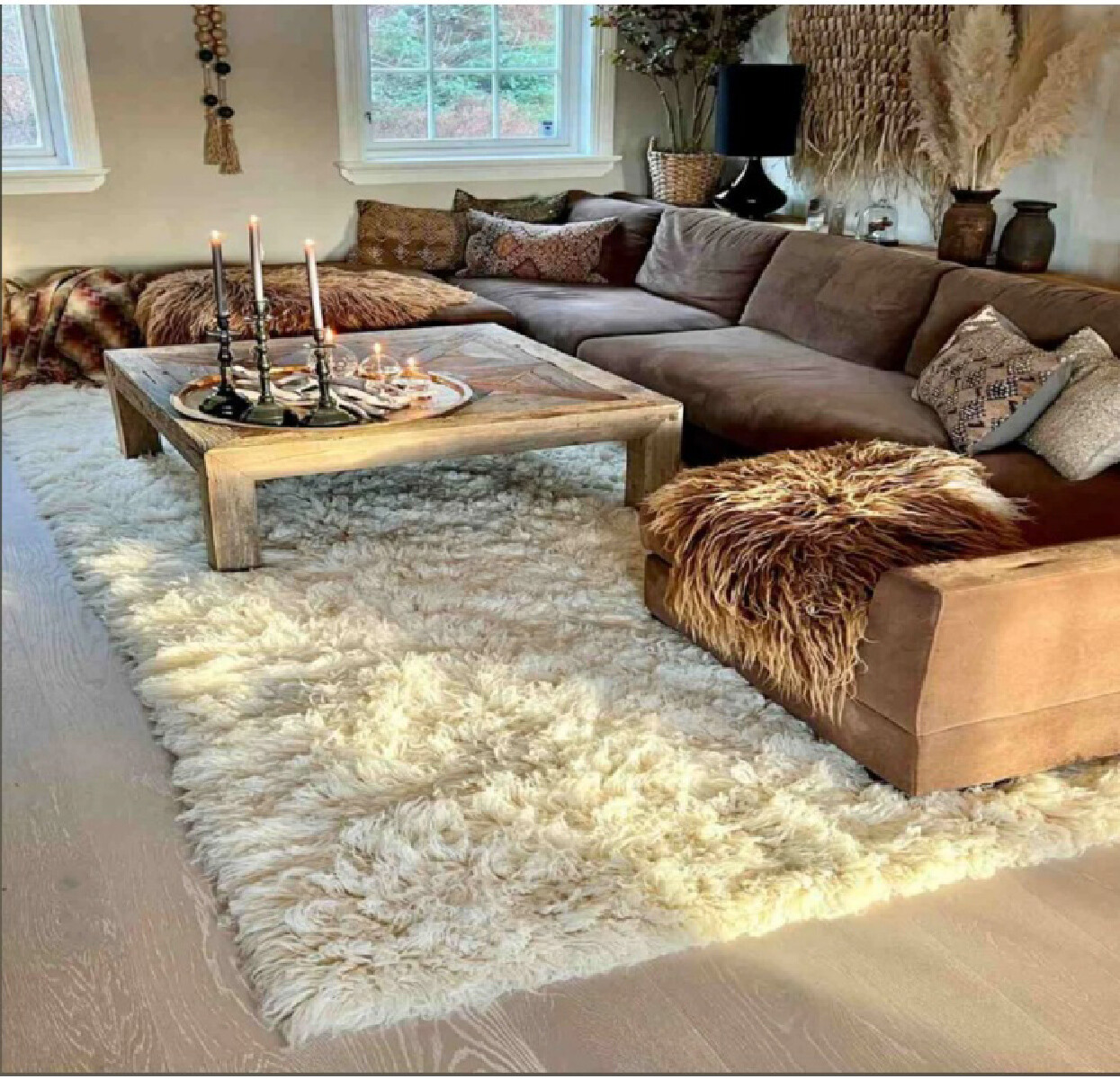 CLASSIC FLOKATI SHAG RUGS | LONG 3" PILE | GREAT QUALITY | WOOL AREA RUGS