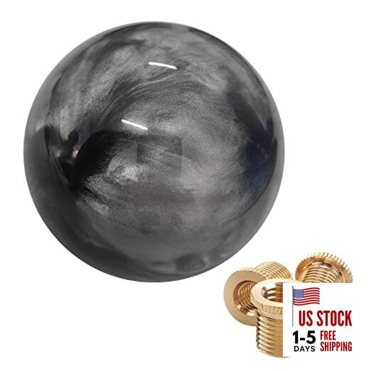 Round Ball Marble Style Shift Knob Universal Manual Shift Knob Spherical Gray