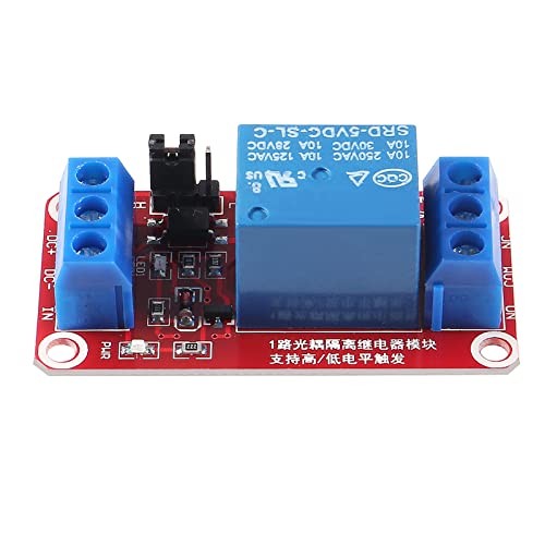 2PCS DC Relay Module 1 Channel Relay Switch with Optocoupler Isolation High 5V