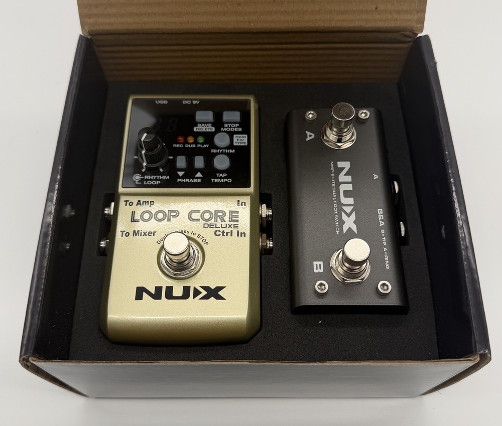 NUX Loop Core Deluxe Bundle Dual Foot Switch