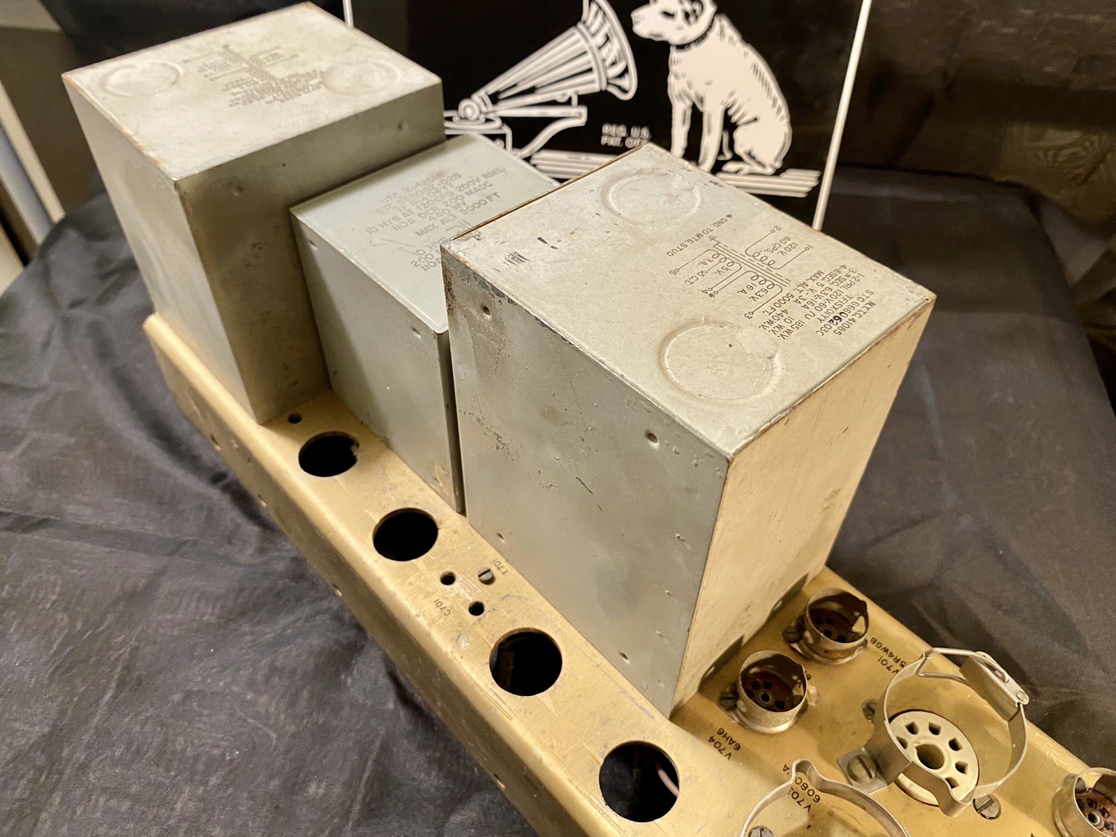 Original antique audiophile 3 piece transformer made in USA #0200