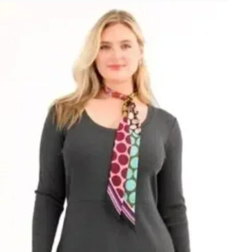 Cabi NWT Spotty Scarf - 100% SILK - #4776