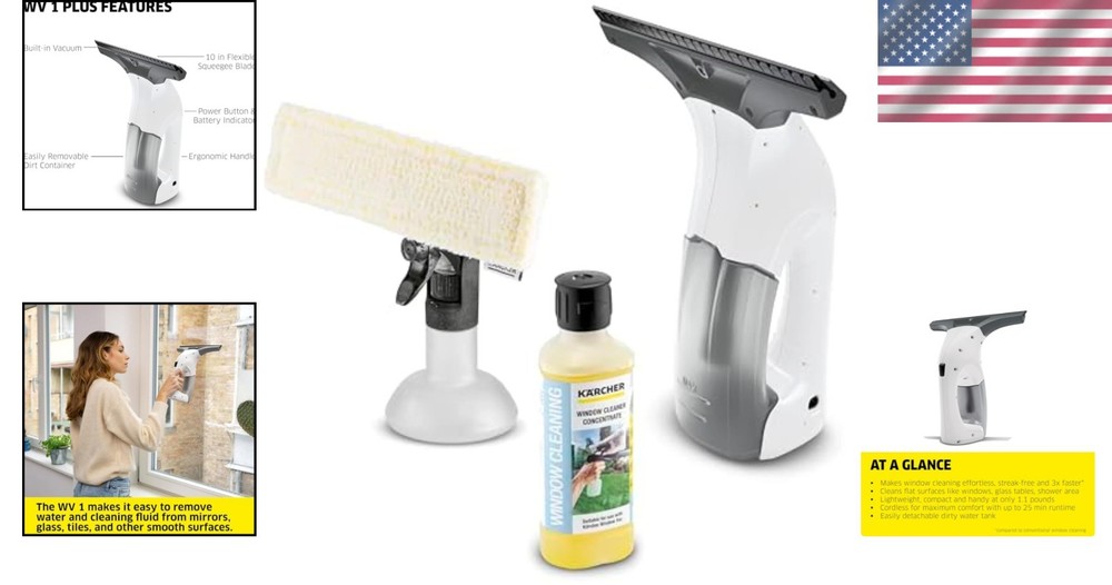 Ultimate 10-Inch Electric Squeegee - Rechargeable and Efficient Cleaning System