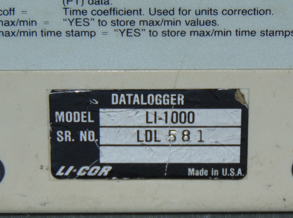 Li-Cor LI-1000 Data Logger