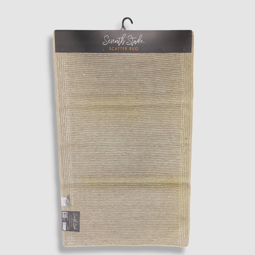 Seventh Studio Gray Sofia Shag 27" x 45" Scatter Rug