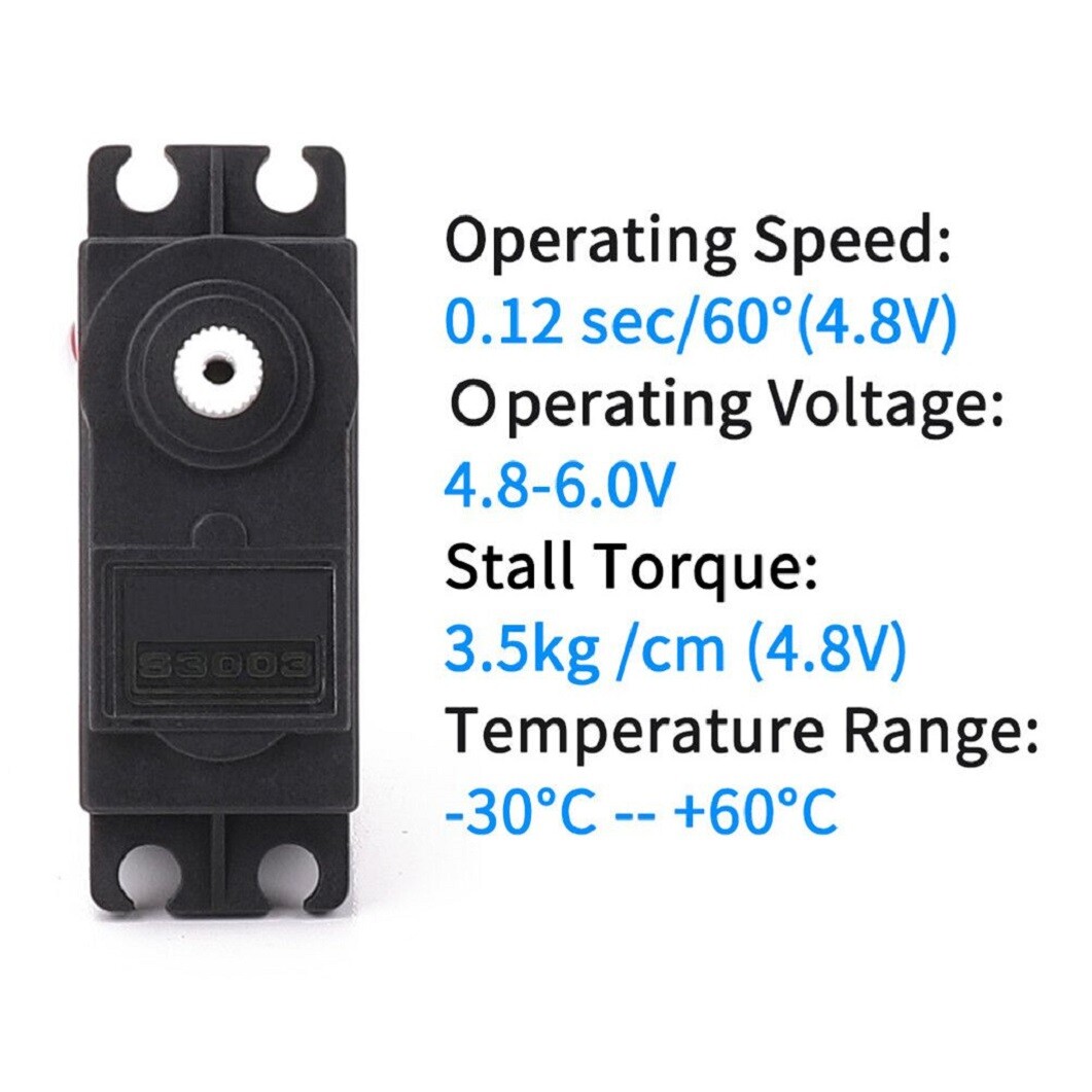 4PCS High Torque Standard Servos For Futaba S3003 RC Car Plane Boat Helicopter