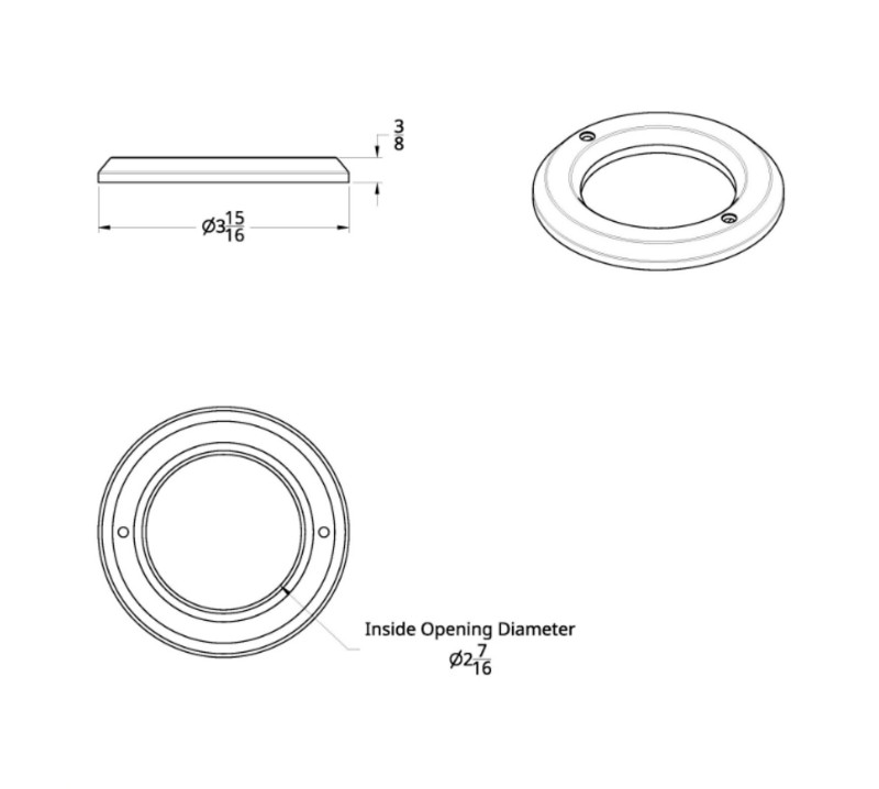 Universal Light Bezel 10459 (710-10313)