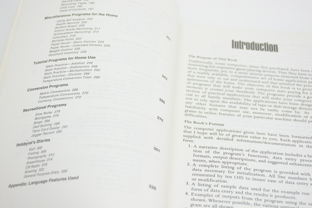 Radio Shack Using the TRS-80 in Your Home Basic Computer Programs 62-2069