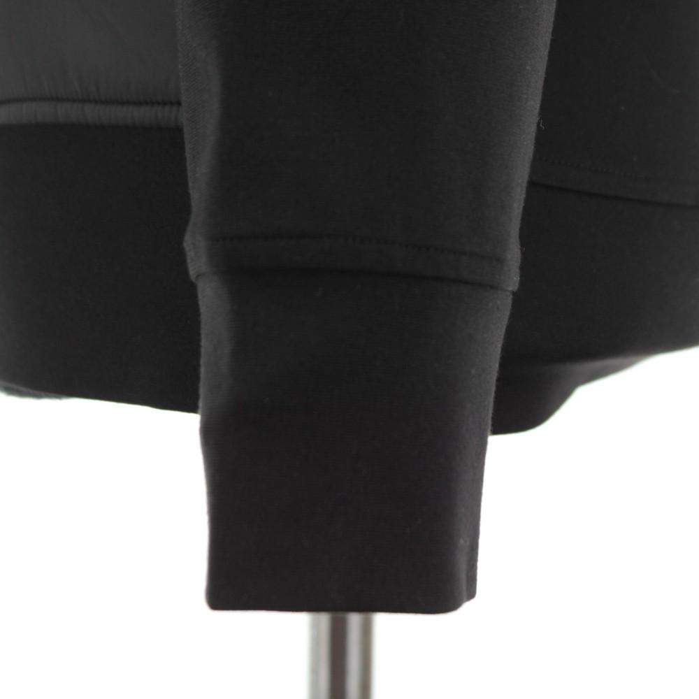 Patrick Assaraf NWOT Quilted Mixed Media Jacket Size Large In Solid Black