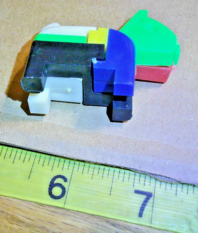 keychain puzzle plastic put together scotty dog