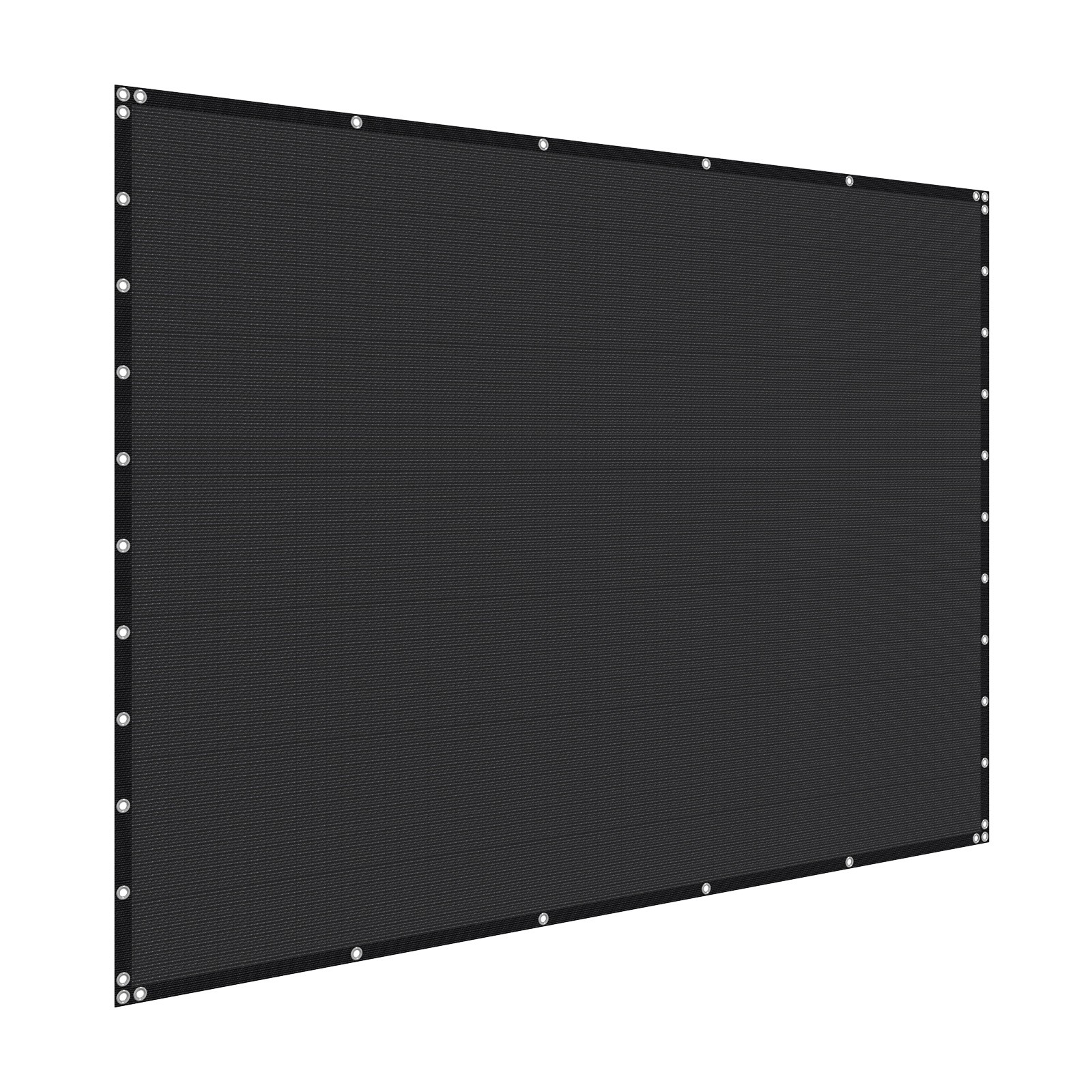 VEVOR 90% Sun Shade Cloth Privacy Screen 10 x 10 ft for Patio Garden (Black)