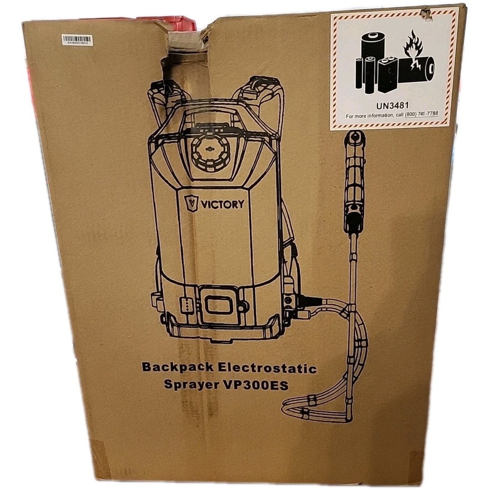 VICTORY ELECTROSTATIC CORDLESS BACKPACK SPRAYER - VP300ES (NEW)