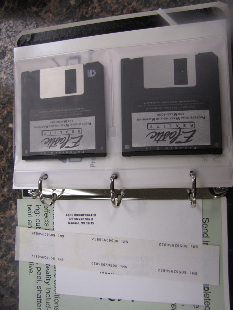 Elastic Reality Professional Warping & Morphing Software Macintosh (1993) - ASDG