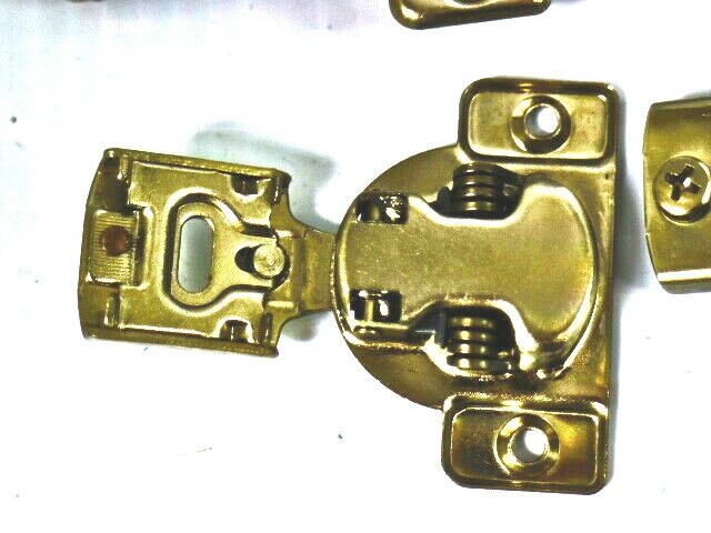 x10 AMAZON BASICS SOFT CLOSE HINGE 1/2 OVERLAY NICKEL PLATED