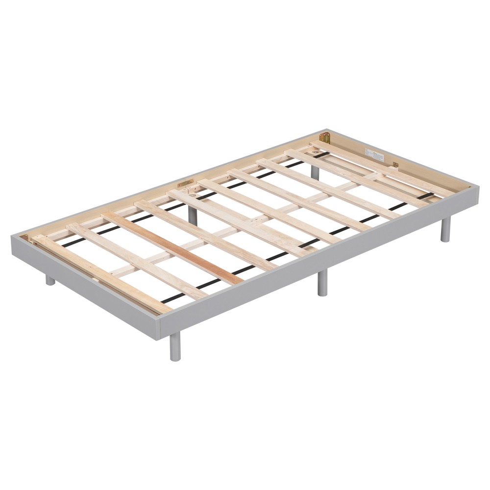 Modern Design Twin Size Floating Platform Bed Frame Durability Superior Quality